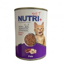 کنسرو گربه نوتری پلاس با طعم مرغ و گوشت (پته) - ۴۲۵ گرمی