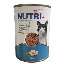 کنسرو گربه نوتری پلاس با طعم مرغ (پته) - ۴۲۵ گرم