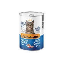 کنسرو گربه یامیکس با طعم مرغ و گوشت در سس (چانک) - ۴۲۵ گرمی