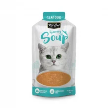 سوپ گربه کیت کت (Kit Cat) با طعم غذای دریایی - وزن ۵۰ گرم
