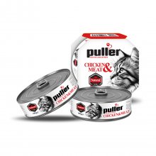 کنسرو گربه پولر (Puller) مدل نچرال با طعم مرغ و گوشت - وزن ۱۲۰ گرم