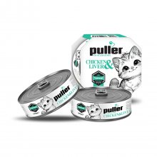 کنسرو بچه گربه پولر (Puller) مدل نچرال با طعم مرغ و جگر - وزن ۱۲۰ گرم