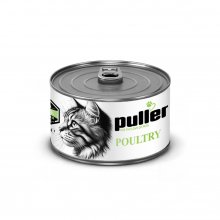 کنسرو گربه پولر (Puller) مدل پته با طعم مرغ و طیور - وزن ۲۰۰ گرم