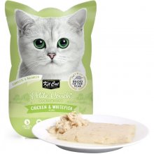 پوچ گربه کیت کت با طعم مرغ و ماهی سفید (در ژله) - وزن ۷۰ گرم