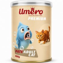 کنسرو گربه بالغ اومرو (Umero) پته با طعم ماهی - 800 گرمی