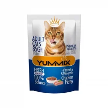 پوچ گربه یامیکس با طعم مرغ (پته) - ۸۵ گرمی